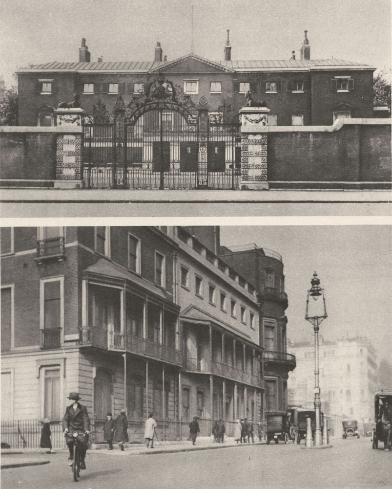 LONDON. Devonshire House. No 1, Stratton Street 1926 old vintage print picture